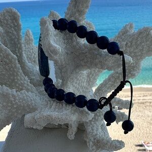 Lapis lazuli Beaded Bracelet unisex